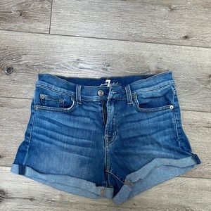 7 for all mankind denim shorts